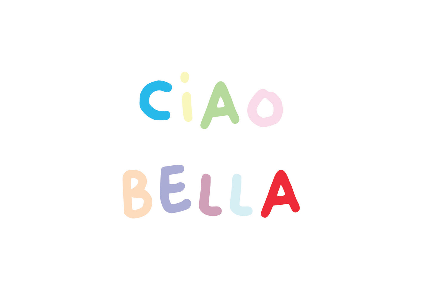 Card 'Ciao bella'