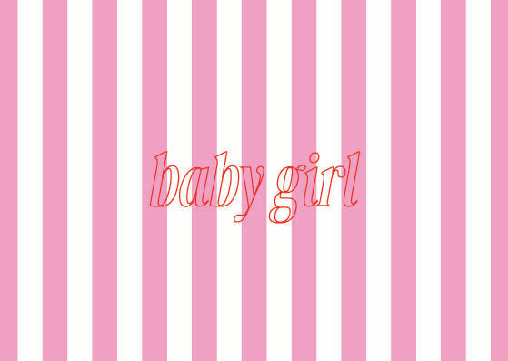 Card 'Baby Girl Pink'