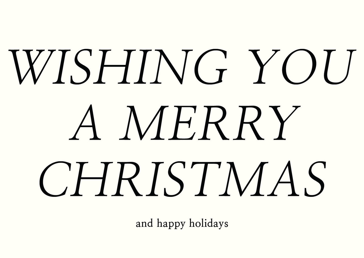 Card 'Wishing you'