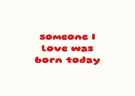 Card 'Someone I Love'