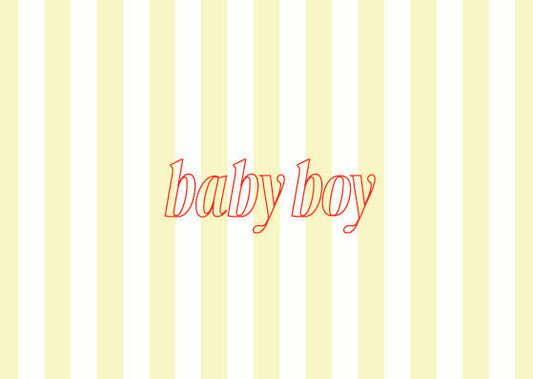 Card 'Baby Boy Yellow'