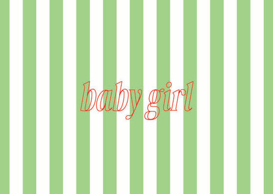 Card 'Baby Girl Green'