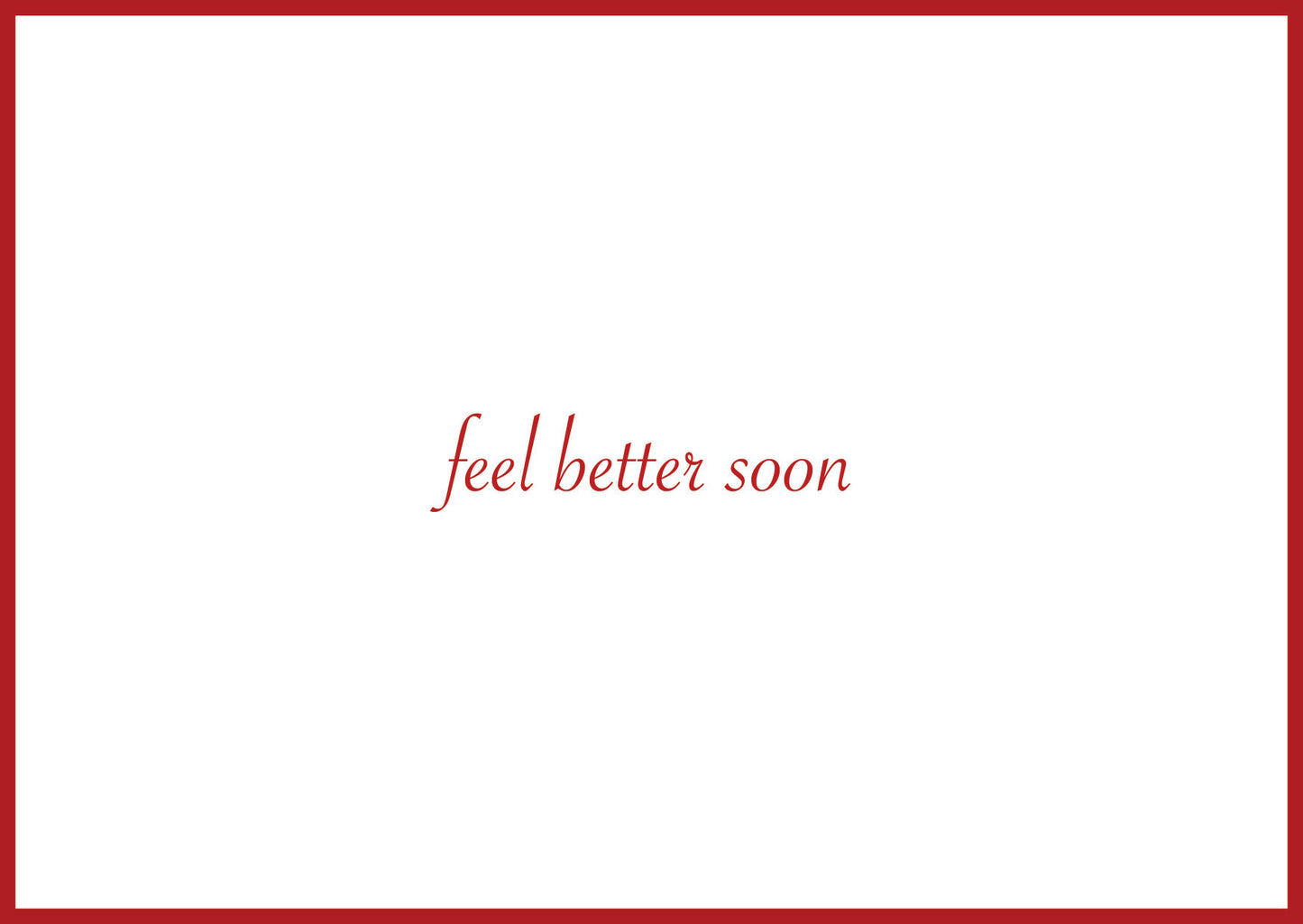 Card 'Feel better soon'