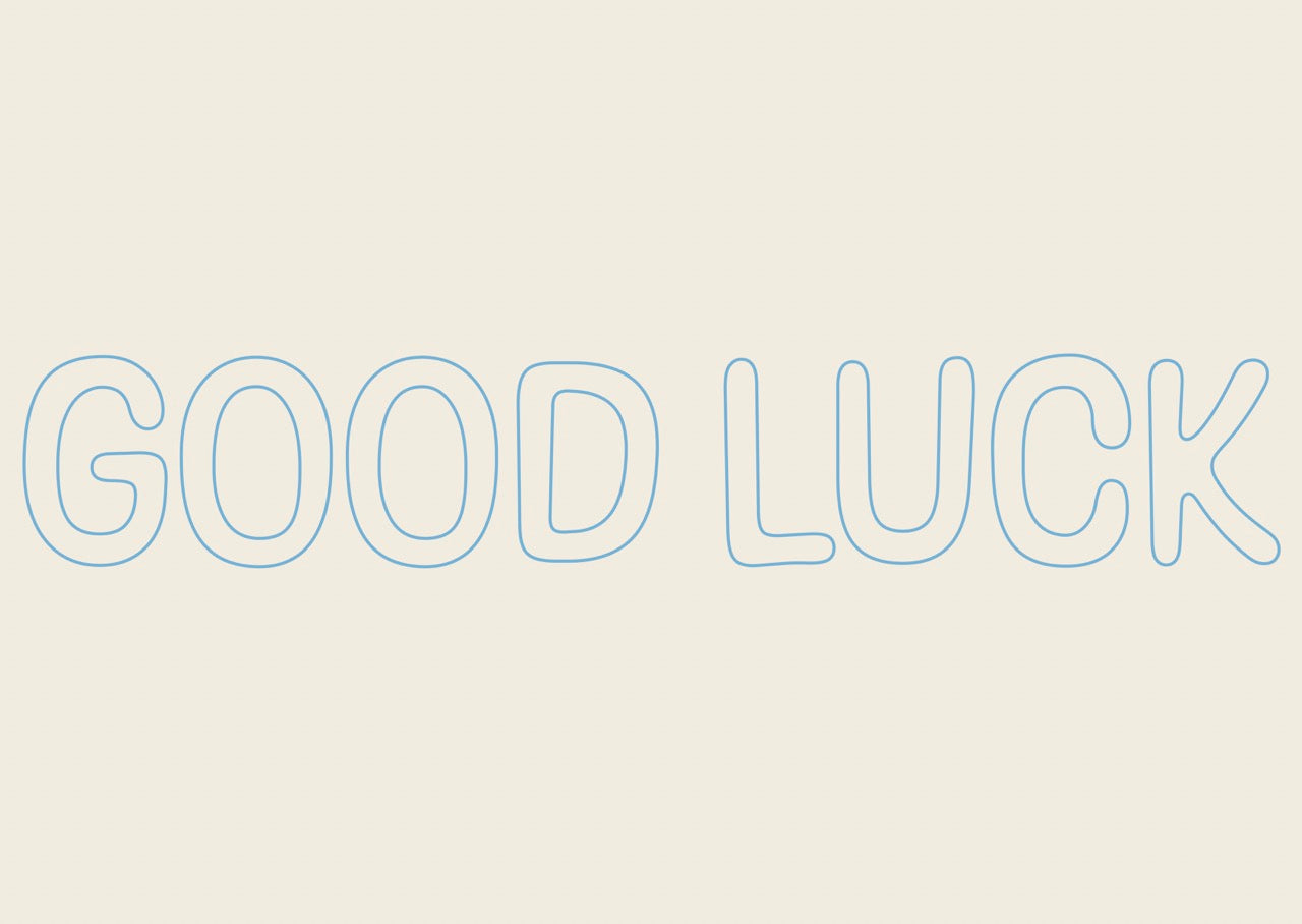 Card 'Good luck'