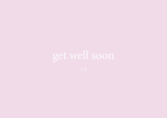 Card 'Get well soon'