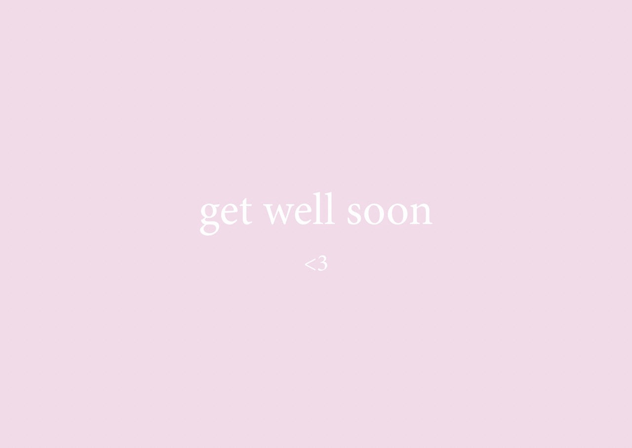 Card 'Get well soon'