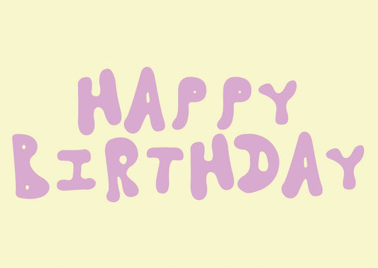Card 'Happy Birthday'