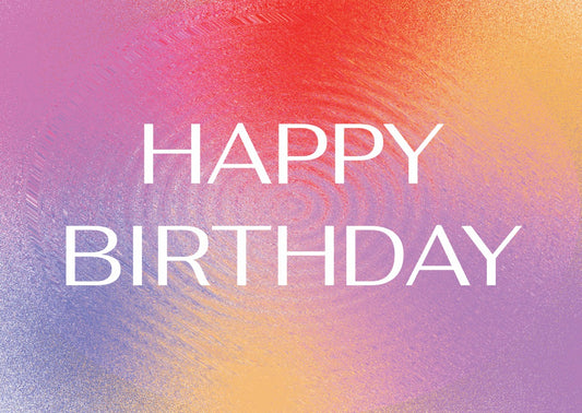 Card 'Happy birthday'